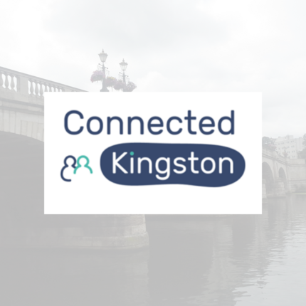 Connected Kingston logo over a picture of Kingstonbridge