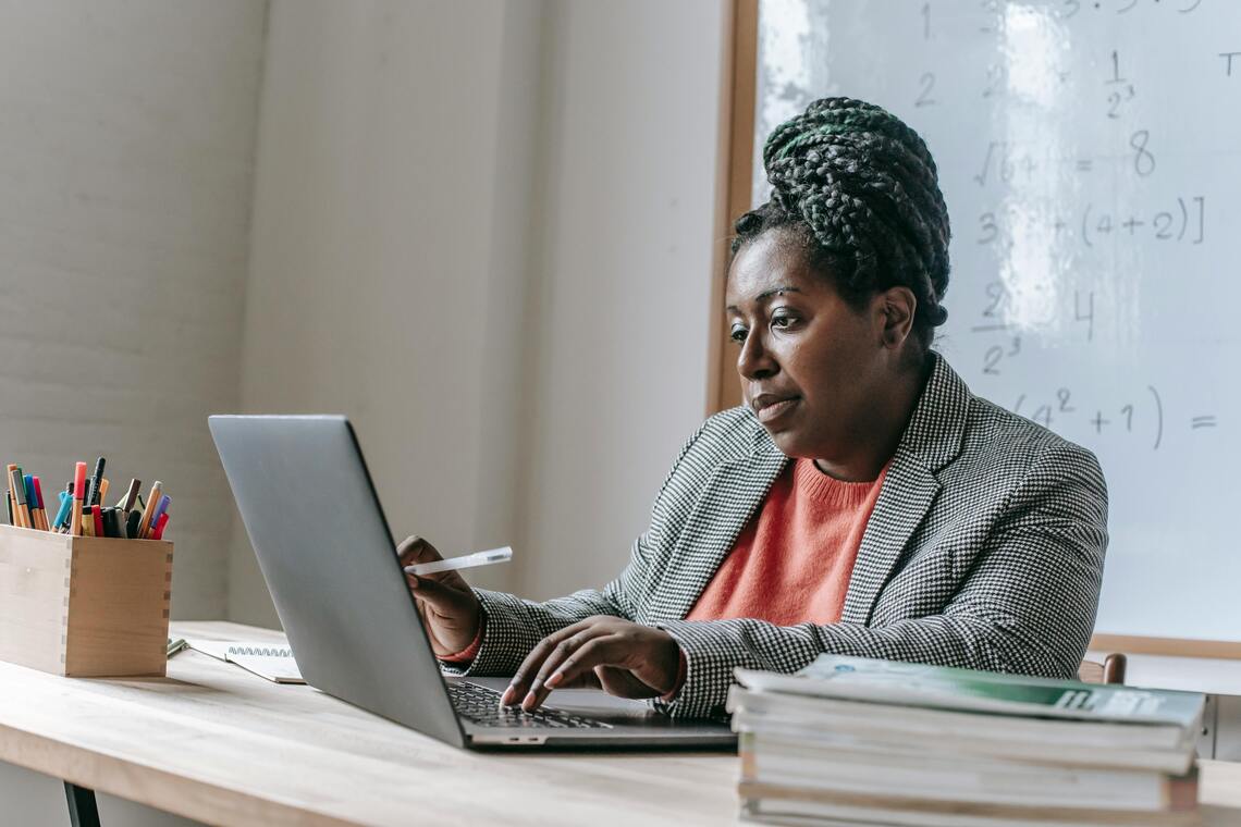 Person at computer