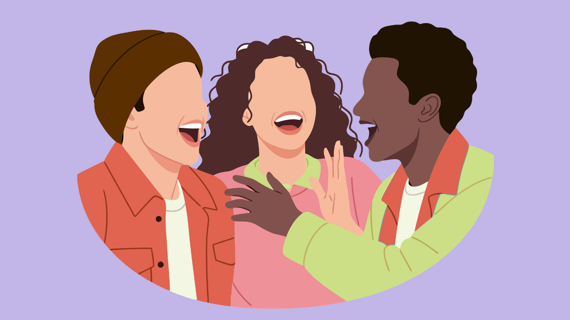 Young adults meet up