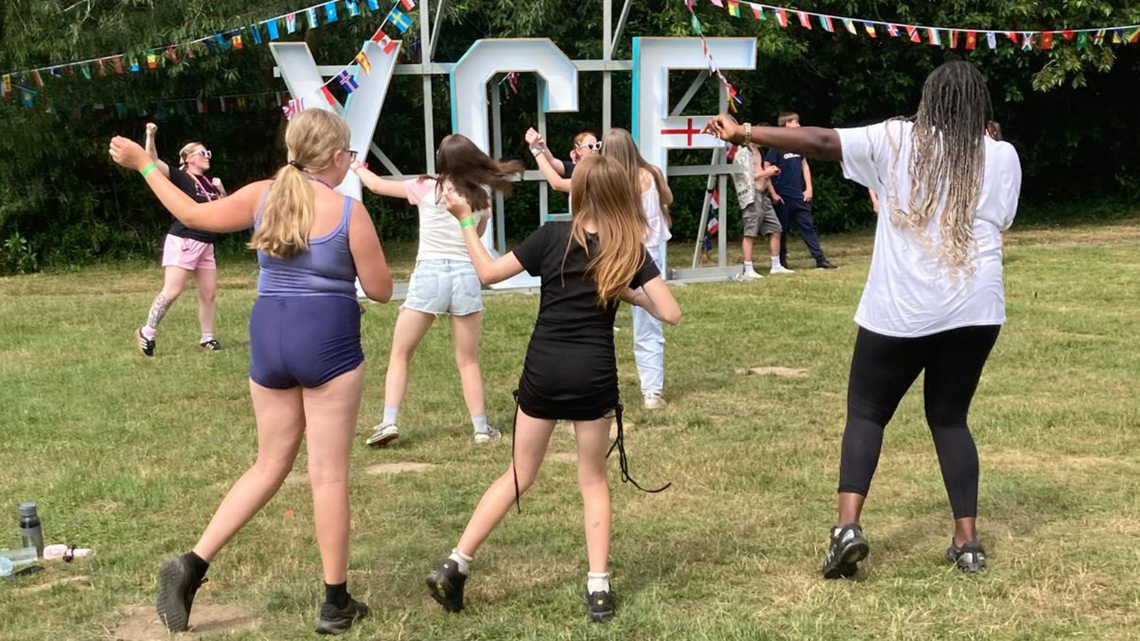 YCP dancing at festival
