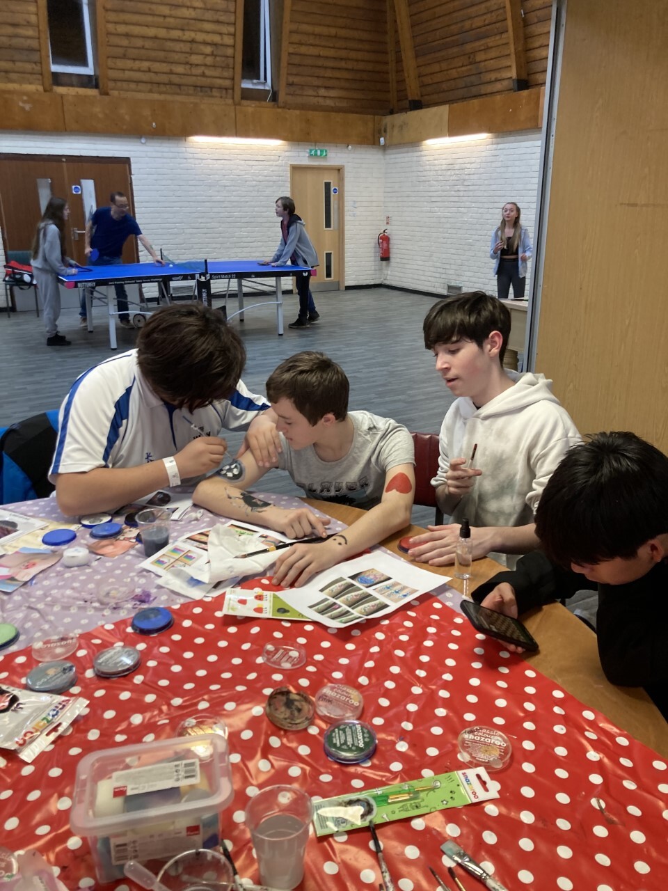 Group of YCs doing craft activity